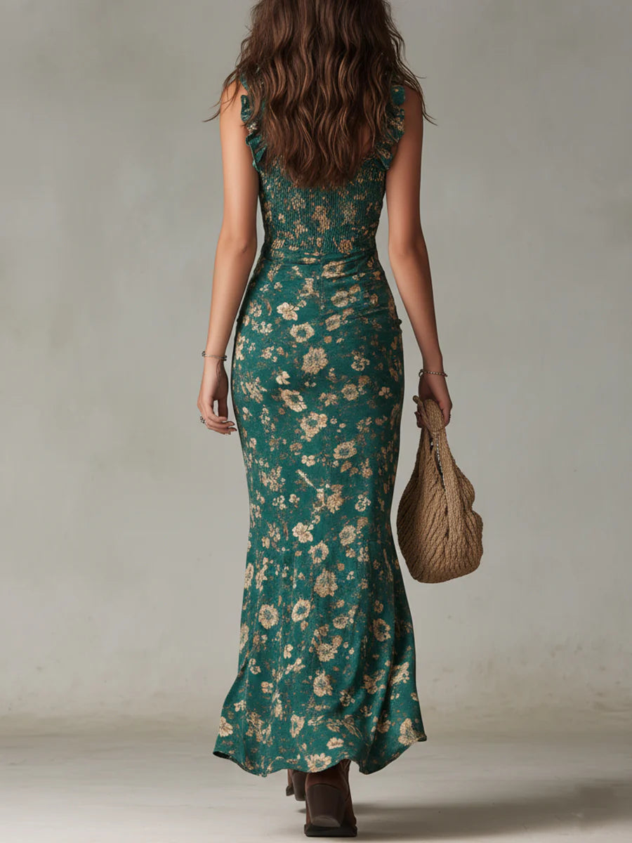 ALMA | VESTIDO MAXI BOHO FLORAL