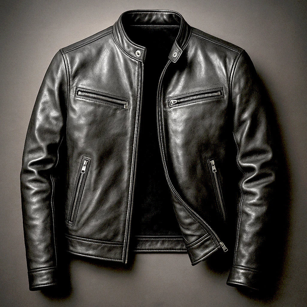Chaqueta Biker Efecto Piel