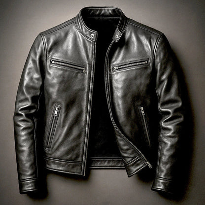 Chaqueta Biker Efecto Piel