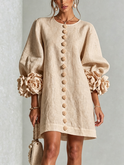 Elena · Mini Vestido Cascada Floral