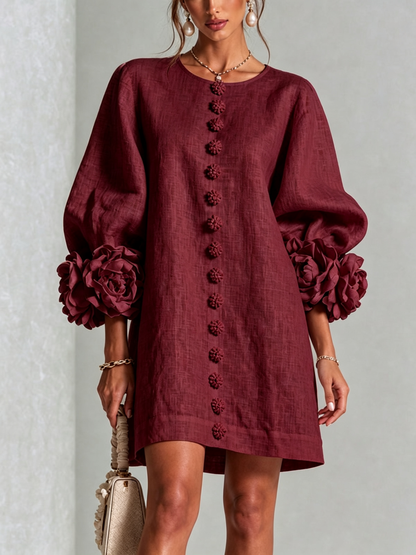 Elena · Mini Vestido Cascada Floral