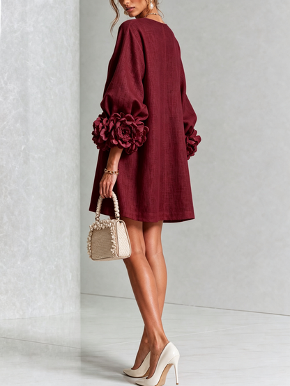 Elena · Mini Vestido Cascada Floral