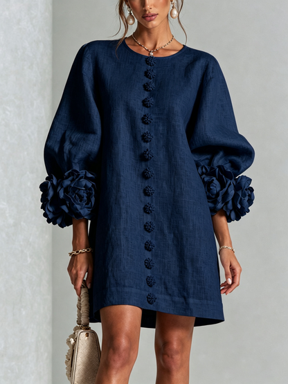 Elena · Mini Vestido Cascada Floral