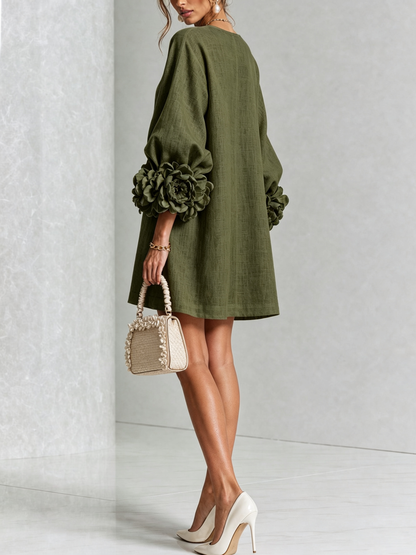 Elena · Mini Vestido Cascada Floral