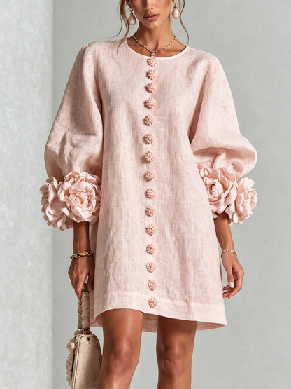 Elena · Mini Vestido Cascada Floral