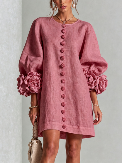 Elena · Mini Vestido Cascada Floral