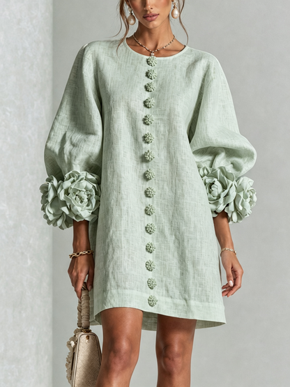 Elena · Mini Vestido Cascada Floral