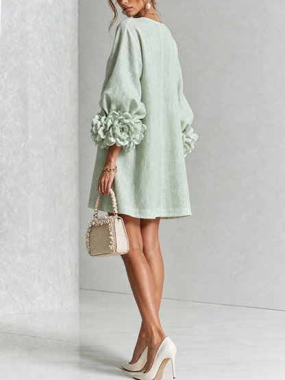 Elena · Mini Vestido Cascada Floral