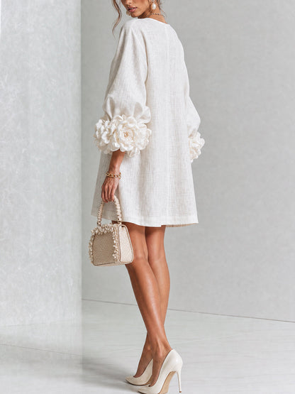 Elena · Mini Vestido Cascada Floral