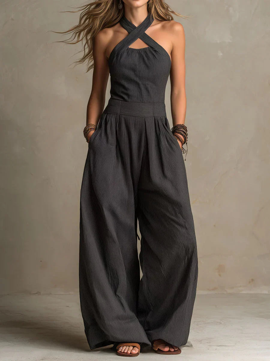 Clara | Mono con un elegante escote cruzado