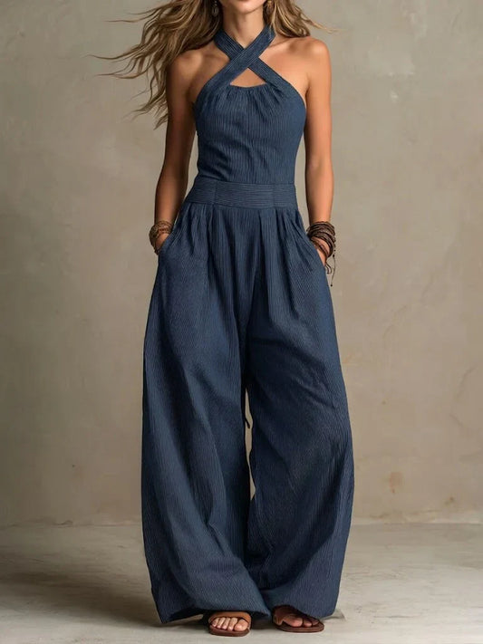 Clara | Mono con un elegante escote cruzado